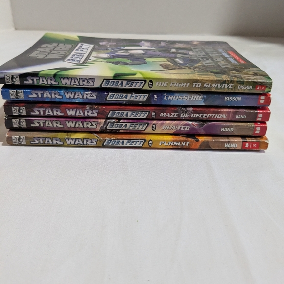 Star Wars Books Boba Fett The Clone Wars Lot of 5 Softcover Scholastic 2002-04 - Picture 9 of 13
